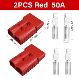 2/4/6PCS 50A 120A 175A 350A Battery Charging Connector 600V High Current Quick Power Plug for Electric Car Battery,Solar Cable