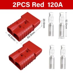 2/4/6PCS 50A 120A 175A 350A Battery Charging Connector 600V High Current Quick Power Plug for Electric Car Battery,Solar Cable