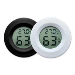 4 Pcs Mini Hygrometer Thermometer Meter Digital LCD Monitor Indoor Room Round Humidity Temperature Gauge