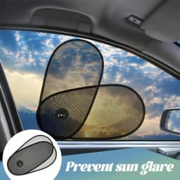 2-in-1 Car Side Shade,Telescopic Design, Heat Insulation Sun Blocker for All Cars,without Blocking Vision,,for Travel/Car Use
