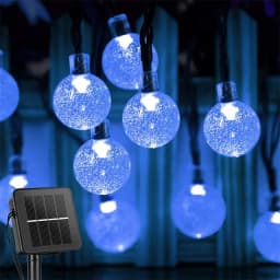 22M Solar String Lights Outdoor Led Crystal Globe Lights Waterproof Solar Festoon Fairy Light for Garden Christmas Outdoor Decor