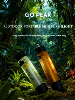 GOPEAK 5050 LED Small Light Key Clip Cap with 7 Colors Outdoor Emergency Pocket Flashlight Long Endurance for Disaster Relief