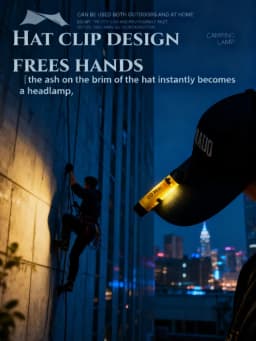 GOPEAK 5050 LED Small Light Key Clip Cap with 7 Colors Outdoor Emergency Pocket Flashlight Long Endurance for Disaster Relief