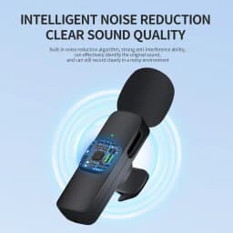 Mini Wireless Lavalier Microphone Windproof Wool Replaceable for iPhone Android YouTube Vlog Audio Recording