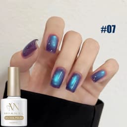 MIANEL 1pc Blue Cat Eye Nail Gel Polish Semi Permanent Nail Art Soaking UV LED Nail Salon DIY Nail Salon Gel