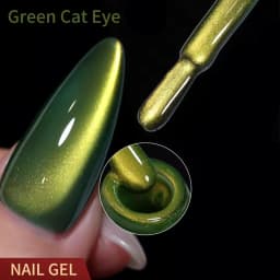 MIANEL 1pc Blue Cat Eye Nail Gel Polish Semi Permanent Nail Art Soaking UV LED Nail Salon DIY Nail Salon Gel