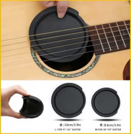 Acoustic Guitar Sound Hole Cover Classical Noise Reduction, Buster Muffler, Prevent Feedback for Guitars Accessories