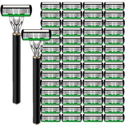 High Quality Man Safety Razor Blade 6 Layer German Stainless Steel Shaving Cartridges Compatible Mach Shaver