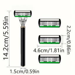High Quality Man Safety Razor Blade 6 Layer German Stainless Steel Shaving Cartridges Compatible Mach Shaver