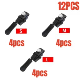 Universal Detachable Metal Zipper Slider Puller Detachable Instant Repair Kit DIY Replacement Lever Locks for Clothing Luggage
