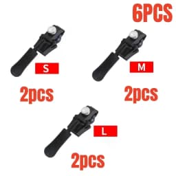 Universal Detachable Metal Zipper Slider Puller Detachable Instant Repair Kit DIY Replacement Lever Locks for Clothing Luggage