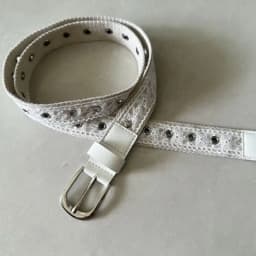 Vintage Lace Canvas Belt for Women Fashionable Metal Buckle Decorative Waistband Retro Jean Accessory Korean Trendy Design 110cm