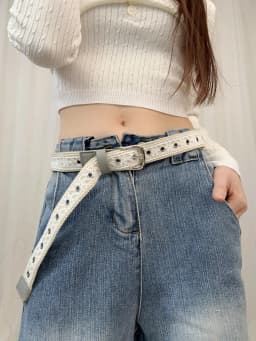 Vintage Lace Canvas Belt for Women Fashionable Metal Buckle Decorative Waistband Retro Jean Accessory Korean Trendy Design 110cm
