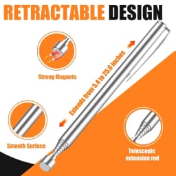 Telescoping Magnetic Pickup Tool Telescopic Strong Magnet Sticks Non-Slip Long Extendable Magnet Pickup Tools Nail Picker Upper