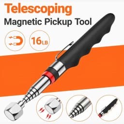 Telescoping Magnetic Pickup Tool Telescopic Strong Magnet Sticks Non-Slip Long Extendable Magnet Pickup Tools Nail Picker Upper
