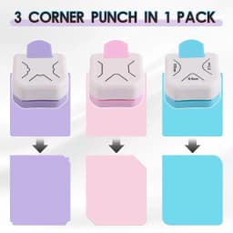 1pc 3-in-1 Corner Cutter, Paper Edge Cutter, Suitable for Paper Crafts, Scrapbooking and Photo Making.
