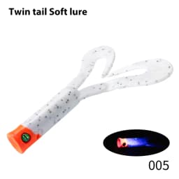 Hunthouse 175mm 36.7g Twin Tail Trailer Silicone Soft Fishing Lure 2pcs/lot Spinning Souple Leurre For Barsch Zander Pike Fish