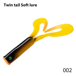 Hunthouse 175mm 36.7g Twin Tail Trailer Silicone Soft Fishing Lure 2pcs/lot Spinning Souple Leurre For Barsch Zander Pike Fish