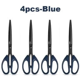 Deli Black Blade Scissors Stationery 180mm 7 Inch Stainless Steel Anti-Rust Sharp Office Home School Craft Cutting Tool