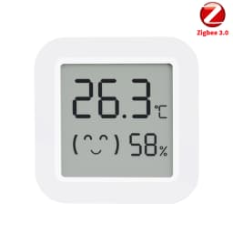 Zigbee Temperature Humidity Sensor Standard Zigbee 3.0 Hub Required Work with Home Assistant Yandex Alexa ZHA Zigbee2MQTT