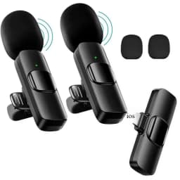 Mini Wireless Lavalier Microphone for iPhone Video Recording Live Streaming YouTube Tik - Portable Mobile Phone Microphone