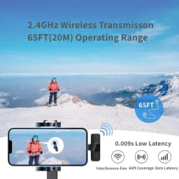 Mini Wireless Lavalier Microphone for iPhone Video Recording Live Streaming YouTube Tik - Portable Mobile Phone Microphone