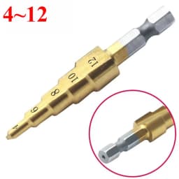 3-13/35mm 4-12/20/32mm Titanium Plated Hex Handle Step Drill Multi Functional Pagoda Drill Irregular Drill Bit Drilling Tool