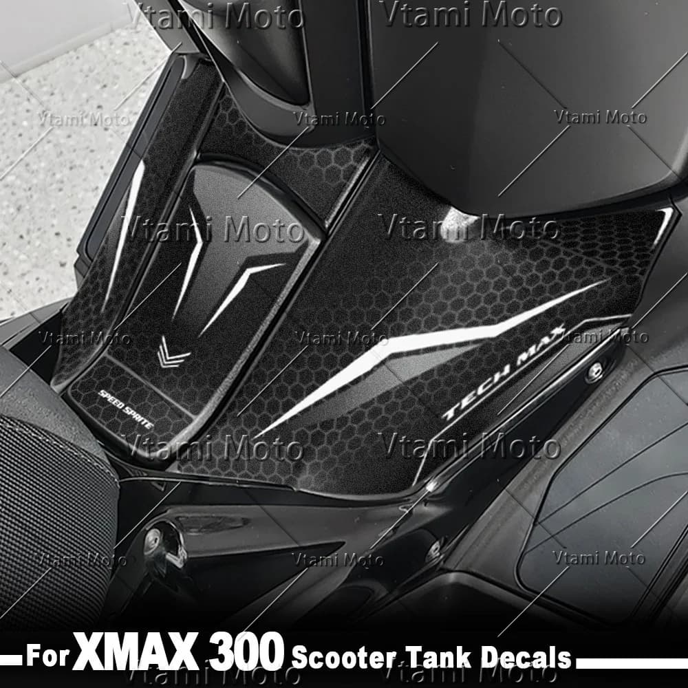 Motorcycle Fuel Tank Sticker Scooter Tank Pad Protection Decal For XMAX 300 2023-2026