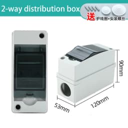 IP65 Waterproof Distribution Box 2/3/5/8/12/15/18/24WAY ABS Plastic Electrical Enclosure HT Series Junction Box