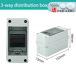 IP65 Waterproof Distribution Box 2/3/5/8/12/15/18/24WAY ABS Plastic Electrical Enclosure HT Series Junction Box