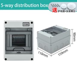 IP65 Waterproof Distribution Box 2/3/5/8/12/15/18/24WAY ABS Plastic Electrical Enclosure HT Series Junction Box