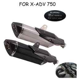 Motorcycle Exhaust Muffler Escape Tube Header Link Pipe Slip On For Honda X-ADV 750 X ADV750 ADV 2017 2018 - 2023