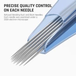 Blue Frog 10PCS Cartridge Tattoo Needles RL RS RM M1 HRL Disposable Sterilized Safety Tattoo Needle For Art Tattoo Equipment