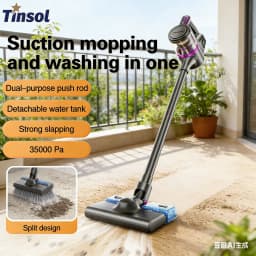 TINSOL 35000PA Wireless Vacuum Cleaner Home Vacuum Cleaner with Vacuuming and Mopping Integrated Handheld Smart Appliance