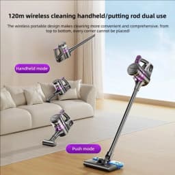 TINSOL 35000PA Wireless Vacuum Cleaner Home Vacuum Cleaner with Vacuuming and Mopping Integrated Handheld Smart Appliance