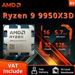 AMD Ryzen 9 9950X3D New Gaming CPU Processor 16-Core 32-Thread Special offer 5.7GHz 144MB Cache TDP 170W R9 9950x3d Socket AM5
