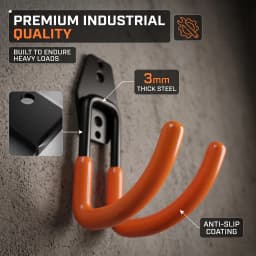 Heavy Duty Metal Hook Garage Organizer Wall Mount Bicycle Hanger Hooks Wall Mount Anti-slip Ladders Storage Hook Garden Tool