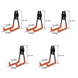 Heavy Duty Metal Hook Garage Organizer Wall Mount Bicycle Hanger Hooks Wall Mount Anti-slip Ladders Storage Hook Garden Tool
