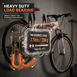 Heavy Duty Metal Hook Garage Organizer Wall Mount Bicycle Hanger Hooks Wall Mount Anti-slip Ladders Storage Hook Garden Tool