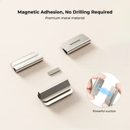 Magnetic Curtain Clips, Drill-Free Fasteners. Powerful Magnetic Hold Design. Suitable for Living Room and Bedroom Curtains