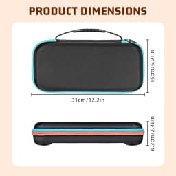 Storage bag for Switch 2 game console, red and blue color scheme, protective bag
