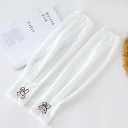 Summer Ice Silk Sun Protection Sleeves Outdoor Driving UV Protection Rabbit Ice Sleeves Women's Loose Arm Protection Sleeves