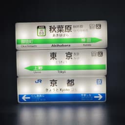 Tokyo Subway Line Fridge Magnets Creative Minimart Light Sign Display Board Osaka Magnetic Toy Luminous Light Box Plastic Charge