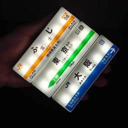 Tokyo Subway Line Fridge Magnets Creative Minimart Light Sign Display Board Osaka Magnetic Toy Luminous Light Box Plastic Charge