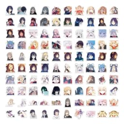 100pcs/set Cartoon Cosmic Princess Kaguya Anime Graffiti Stickers Toys Skateboard Laptop Motorcycle Phone Car Waterproof Sticker