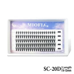 MIOFIA Eyelash Clusters 150D 100D 80D 50D Thick Lashes Mixed Length Tray Natural DIY Eyelash Extension 3D Faux Mink Lash Makeup