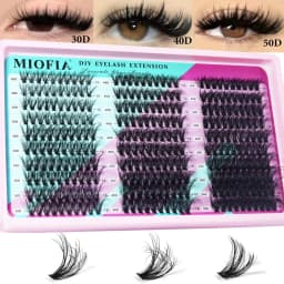 MIOFIA Eyelash Clusters 150D 100D 80D 50D Thick Lashes Mixed Length Tray Natural DIY Eyelash Extension 3D Faux Mink Lash Makeup