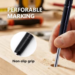 New Creative 55mm Long Head Carpenters Pencil Set With 50Lead Refills, 2.8mm Woodworking Marking Pen Architect Drawing Tool