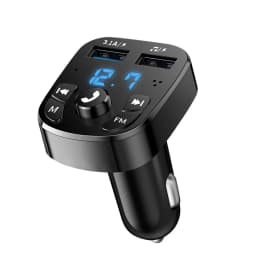 Bluetooth 5.0 FM Transmitter Receiver 3.1A Dual USB Car Fast Phone Charger Adapter Car MP3 Player USB Flash Drive Plug Car Kit