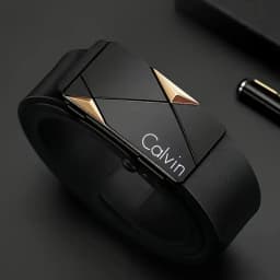Stylish Men's PU Leather Belt Fashionable Accessory for Daily Wear Leisure Party Work Business with Automatic Buckle